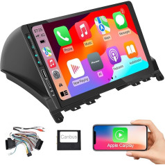 Hodozzy Carplay/Android automobilis Mercedes Benz C-Class W204 S204 2007-2014 Android automobilinis radijas 2 DIN su navigacija, 9 colių jutiklinis ekranas su Mirror Link/WiFi/GPS/RDS/FM/Bluetooth/USB + atbulinės eigos kamera