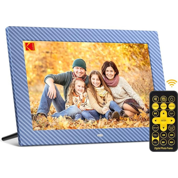 KODAK 10,1 colio skaitmeninis nuotraukų rėmelis HD IPS elektroninis nuotraukų rėmelis su nuotolinio valdymo pulteliu, be 