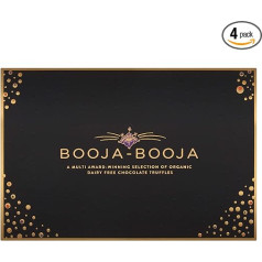 Booja-Booja, Preisgekrönte Auswahl, 16 išskirtinis Bio-Luxus-Schokoladen-Trüffel, 184 g, 4 Stück