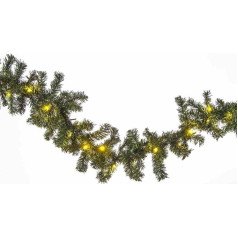 F-H-S International Eglės girlianda 8,1 m 120 LED šilta balta IP44 adapteris