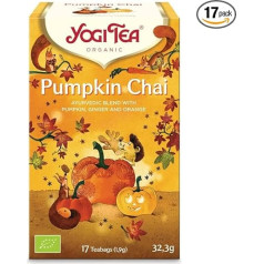 Yogi Tea Pumpkin Chai, 17 maišelių, 32,3 g (2 pakuotės)