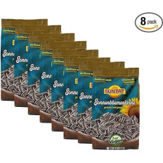 SUNTAT saulėgrąžų sėklos, skrudintos ir sūdytos, 8 vnt. (8 x 150 g)