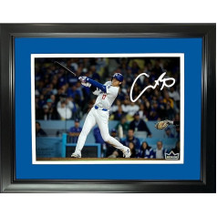 Įrėminta Shohei Ohtani lazeriu graviruoto parašo faksimilė Car 27,9 x 35,6 cm beisbolo nuotrauka HOFSM Holo