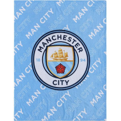 Manchester City FC EPL Supreme Slumber pliušinė antklodė