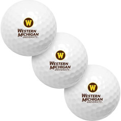 LinksWalker NCAA Western Michigan Broncos - 3 golfo kamuoliukų rankovės