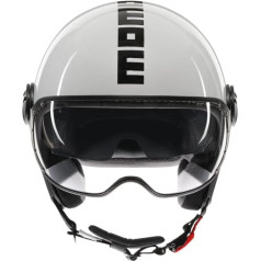 MOMODESIGN Unisex - Suaugusiųjų Fgtr Evo E2206 Jet šalmas, Mono White Quartz/Black, XL
