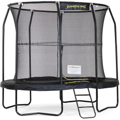 Jumpking JumpPod ovalus batutas, sodo batutas suaugusiesiems ir vaikams, idealiai tinka pramogoms, mankštai ir svorio metimui, revoliucinė POD™ jungtis ir 10 metų rėmo garantija, batutas su