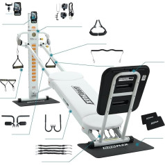 gr8flex Total Gym Jūsų namų stilius - Pearl White XL modelis
