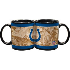 NFL Indianapolis Colts Nostalgiškas 11oz puodelis, juodas (2 vnt.)