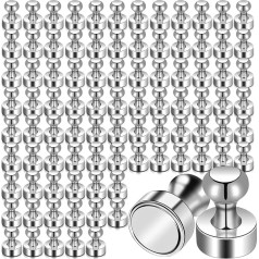 90 magnetų pakuotė, stiprūs, 12 x 16 mm maži magnetai magnetinei lentai, ypač stiprūs neodimio magnetai, maži magnetai baltai lentai, stiprūs magnetai šaldytuvui, mini magnetai skelbimų lentai