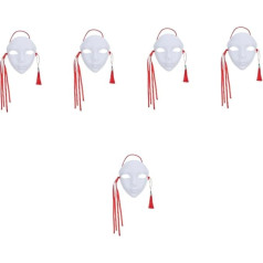 ibasenice Kinų stilius Baltas pilnas veidas kaukė Paintable Cosplay DIY Cosplay kaukė Venecijos kaukė Balta kaukė DIY tapybos kaukė DIY kaukė Tuščias Cosplay kaukė PP