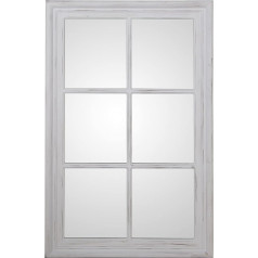 Eukalipto medžio lango sieninis veidrodis 70 x 4,5 x 110 cm rėmo plotis 8 cm