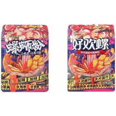 McKona -Luosifen Azijos makaronai Haohuanluo Originalūs sraigių makaronai Momentiniai ryžių makaronai Autentiški Liuzhou sraigių makaronai 400G (2 pakuotės)