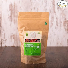 süssundclever.de® Ekologiški abrikosai, džiovinti, 5,0 kg (5 x 1,0 kg), necukruoti ir nesulfuiruoti, be kauliukų, supakuoti be plastiko ir ekologiškai tvariai supakuoti