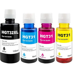 Yongairuink 31 32XL pildomasis rašalas HPQ Smart Tank Plus 555 spausdintuvui HPQ Smart Tank 7005 7006 7305 7306 7605 5105 5106 5107 570 455 515 519 530 558 559 655 66670 750 790 (1BK 1C 1M 1Y)