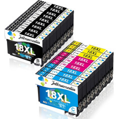 18XL daugkartinės pakuotės 18XL 18 spausdintuvų kasetės, suderinamos su 