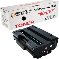 universo cartuccia® suderinamas toneris NO OEM, skirtas Ricoh Aficio SP311SFN, SP 311DN, SP311, SP311DNW, SP311SFNW, SP311SFNW, 407246 (juodas) 3500 kopijų AL 5%