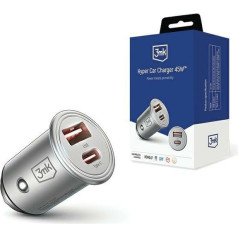 Automobilinis įkroviklis 45w 1xusb-c+usb-a