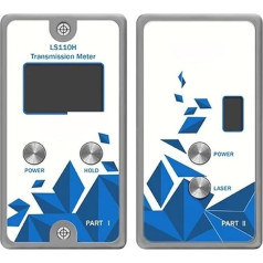 UV-Messgerät, LS110H Split Transmission Meter Lichtdurchlässigkeitstester IR 1400 nm VL 550 nm UV 365 nm Smart Solar Film Transmission Meter,Kalibrierte Messwerte