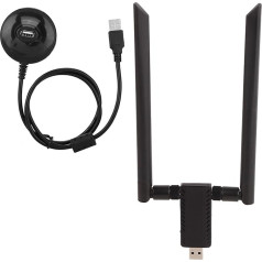 USB tinklo kortelė RTL8812AU AC USB 2.4G/5.8G Dual Band WiFi Dongle adapteris Palaiko WPA WPA2 WEP 802.1X WMM duomenų šifravimą Belaidžio tinklo kortelė su stipria apsauga nuo trukdžių