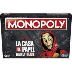 Monopoly: Netflix House of Money/La Casa de Papel Edition, stalo žaidimas suaugusiems ir paaugliams nuo 16 metų, versija anglų kalba