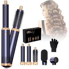 Haarstyler Airstyler 5 in 1,1000W Warmluftbürste,3 Temperatur und Windgeschwindigkeit, Rundbürstenföhn zum Trocknen, Locken und Straighthen der Haare