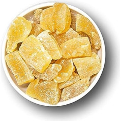 1001 Frucht Lengvai cukruotas imbiero gabalėlis 1 kg Džiovinti vaisiai I su vitaminu C Magnis Geležis I cukruotas imbieras Tailandas I cukruotas imbieras I imbiero gabalėliai Karštas iki saldaus