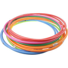 Hula hop 10 vnt. / 60 cm / įvairiaspalvis