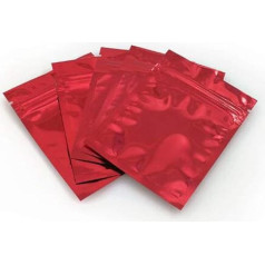 Pakuotė 100 Mylar folijos Ziplock maišelis mėginiai maišeliai savarankiškai sandarinimo dvipusis spalva plokščias Ziplock maišeliai maisto klasės saugojimo vakuuminis sandariklis idealiai tinka kosmetikos arbatos milteliai mėginys dovanoti 8,5 x