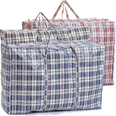 Itin dideli, atsparūs ir patvarūs skalbinių maišai | 5 pakuotės | 80 cm x 60 cm | Idealiai tinka skalbimui/saugojimui/perkraustymui/apsipirkimui | Daugkartinio naudojimo užtraukiamas maišelis (daugkartinis)