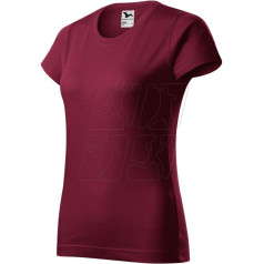 Moteriški marškinėliai Basic (granato spalvos) / XL