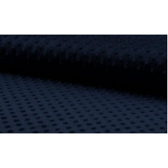 Prabangus itin minkštas Dimple Fleece audinys Navy 1 metras 150 cm x 100 cm
