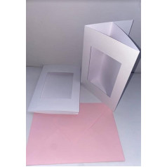 10 x A5 (162 mm x 229 mm) 3 kartus sulankstomi stačiakampio formos 300 g/m2 spalvoti C5 spalvų vokai (100 g/m2), idealiai tinkantys sveikinimo atvirukams, vestuvių kvietimams, dovanų kortelėms (šviesiai rožinės spalvos)