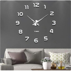 Vangold Modern Mute 3D lipdukas DIY Didelis sieninis laikrodis Namų biuro dekoras Dovana, didelis