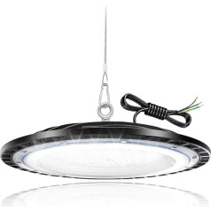 200 W dirbtuvių lempa LED salės apšvietimas UFO pramoninė lempa dirbtuvių šviesa salės prožektorius vidaus ir lauko IP65 vandeniui atsparus 6500 K LED didelio įlankos apšvietimas garažo lempa sandėlio gamykloms