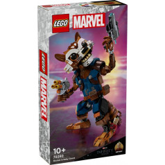 Lego Super herojai plytos 76282 raketa ir mažasis grootas
