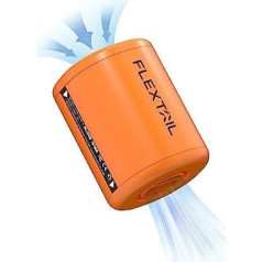 FLEXTAILGEAR Tiny Pump2 X, elektrinis oro siurblys su 1300 mAh baterija, nešiojamas kompaktiškas mini siurblys, įkraunamas per USB, skirtas pripūsti ir išsiurbti oro lovą, oro čiužinį, plaukimo žiedą, drabužių dulkių siurblį