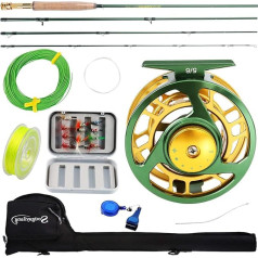 Sougayilang Fly Fishing Rod ritė Combos su lengvas nešiojamas Fly Rod ir Fly ritė, Fly Fishing Complete Starter Package