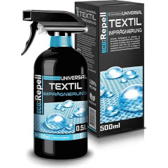 eco:Repell 500 ml universalus tekstilės hidroizoliacinis purškalas, skirtas visų rūšių tekstilei, pvz., tentui, baldų apmušalams, baldams, sofai, sulankstomam gaubtui, automobilio apmušalams, palapinei Be PFC