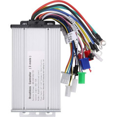 Akozon 48V 60V 60V 64V 72V 12Tube dvigubo režimo stačiakampio elektrinio dviračio valdiklis, 1000W-1500W metalinio variklio bešepetėlinis valdiklis dviračiui, motorolerio greičiui