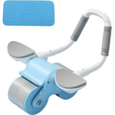 Tuokay, automatinis atšokantis pilvo ratas, pilvo treniruoklis Ab Roller Ab Roller Abdominal Trainer su alkūnių atrama, pilvo treniruoklis pilvo raumenims treniruoti su tvirtais dvigubais ratais