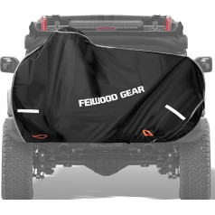 FEIWOOD GEAR Dviračio dangtelis, skirtas vežti ant bagažinės, su papildomu audinio sutvirtinimu vairo ir pedalų srityje