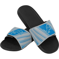 FOCO Legacy sportiniai sandalai dušui, šlepetės berniukams Detroit Lions Legacy sportinės šlepetės su velcro užsegimu, vyrams, M dydis