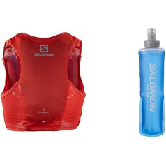 Salomon ADV Hydra Vest 4 Unisex hidravimo liemenė Trail Running Hiking MTB & Soft Flask 250ml/8oz 28 Unisex minkštas vandens buteliukas, patogus, didelio srauto vožtuvas, lengvai naudojamas, mėlynas