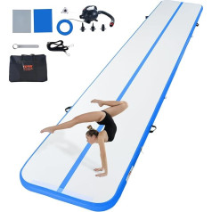 VEVOR pripučiamas gimnastikos kilimėlis, sporto kilimėlis, 3/4/5/6 M, pneumatinis kilimėlis su elektrine pompa, treniruočių kilimėliai namams, sporto salei, jogai, sirgaliams