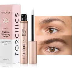 ForChics ForBrow antakių augimo serumas storesniems antakiams, natūralus ir ekologiškas kondicionierius storesniems antakiams, veganiška formulė be žiauraus poveikio, naujoviški peptidai