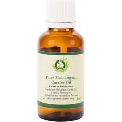 R V Essential Pure Malkangani Carrier Oil 30 ml - Celastrus Paniculatus (100 % grynas ir natūralus šalto spaudimo) Pure Malkangani Carrier Oil