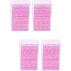 FOMIYES Pakuotė iš 800 šluosčių be aksomo Be raištelių Nail Wipes Glue Remover Pad Lint-Free Cloths Nail Polish Remover Cleaning Mop for Glue Bottles Eyelash Pure Cotton Extension