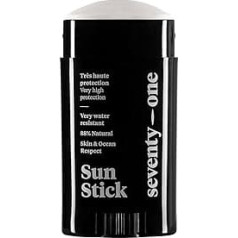 Septyniasdešimt vienas procentas originalo: Saulės klijai SPF 50+ | Saulės klijai veidui veganams - labai aukšta apsauga | labai atsparūs vandeniui | UVA 34 | 92% natūralūs - pagaminti Prancūzijoje | 15 g