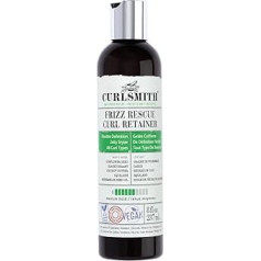 CURLSMITH Curlsmith - Frizz Rescue Curl Retainer, želė plaukų formavimo priemonė, nelipni, kontroliuoja garbanas, apsaugo nuo drėgmės, skirta visų tipų garbanoms, veganiška, 8 uncijos